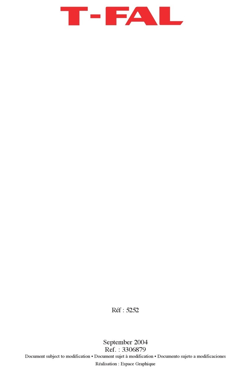 T-Fal 5252 User manual