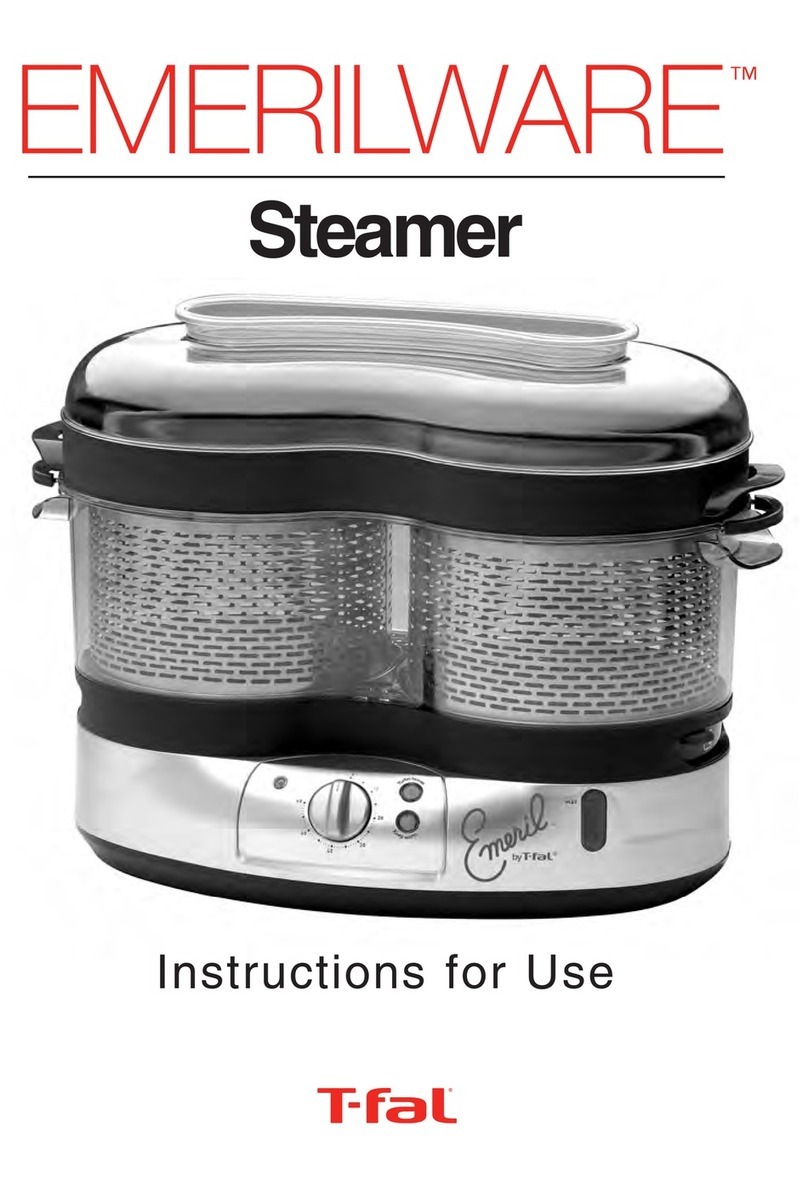 T-Fal Steamer Instructions for use