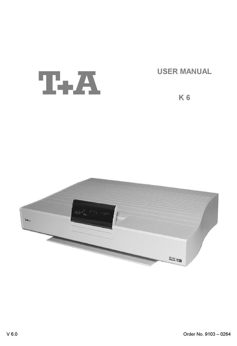 T+A Elektroakustik K 6 user manual