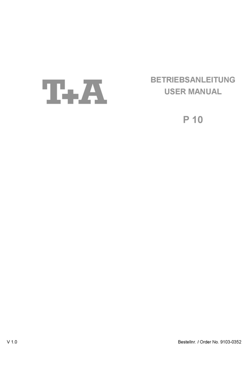 T+A Elektroakustik P 10 User manual