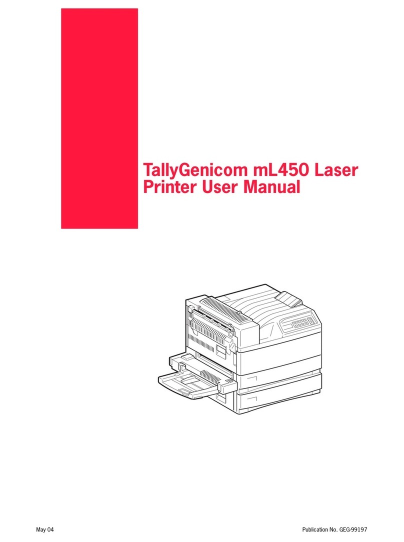 TallyGenicom Intelliprint ML450 User manual TallyGenicom Intelliprint ML450 User manual