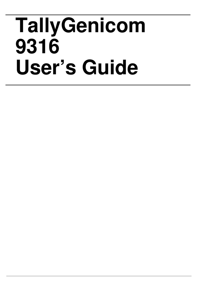 TallyGenicom 9316 User manual TallyGenicom 9316 User manual