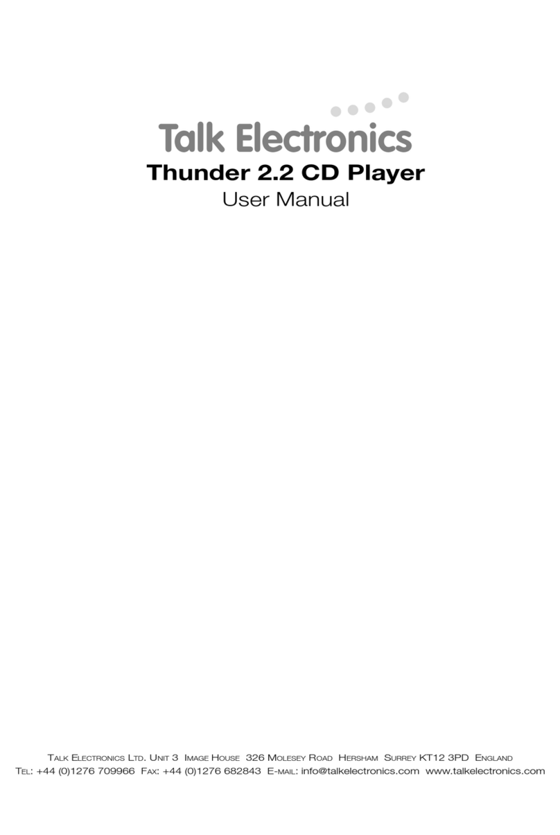 Talk electronics Thunder 2.2 user manual