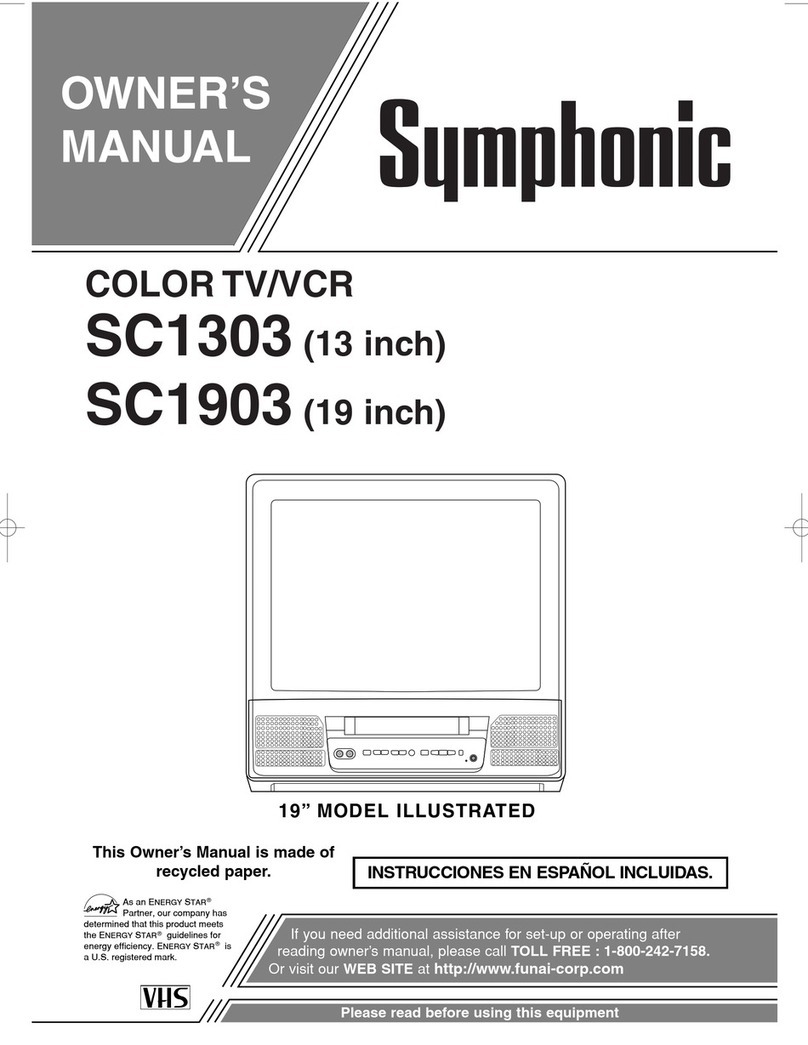 Symphonic SC1303, SC1903 User manual