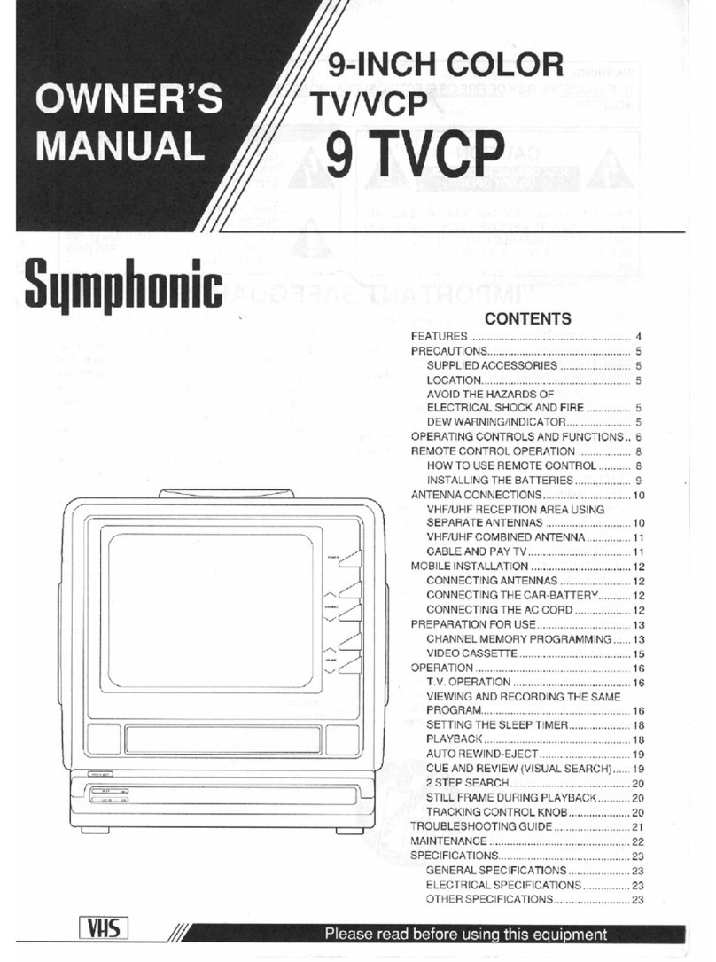 Symphonic 9 TVCP User manual