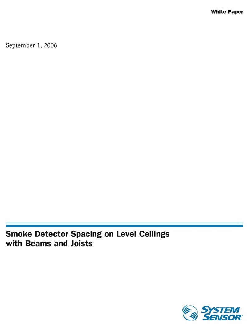 System Sensor Smoke Detector Spacing on Level Ceilings with Beams and... White paper