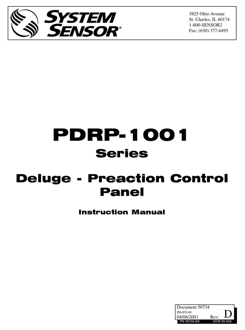 System Sensor PDRP-1001 Series User manual