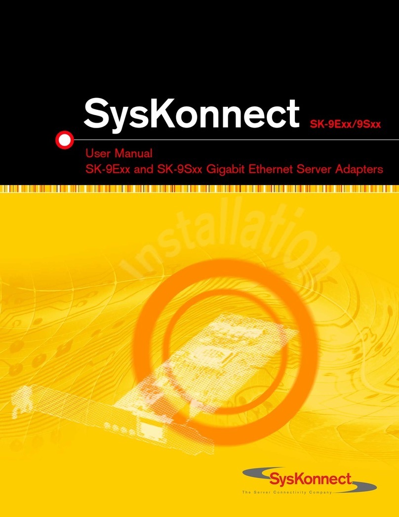 SysKonnect SK-9Exx user manual