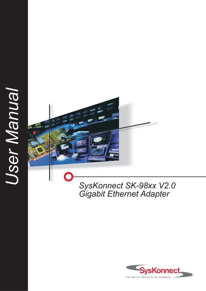 SysKonnect SK-98xx V2.0 User manual