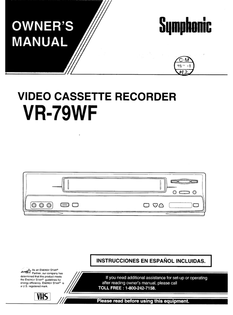 Symphonic VR-79WF User manual