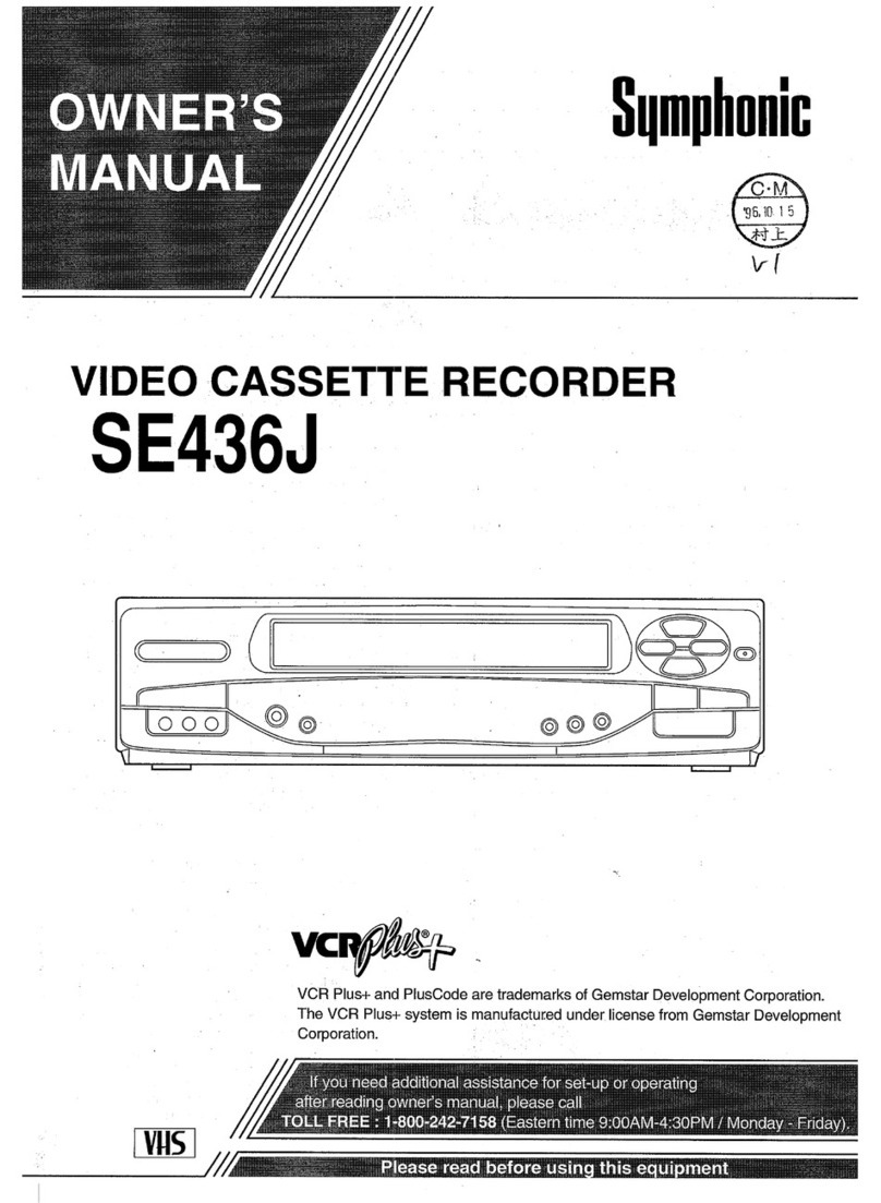 Symphonic SE436J User manual Symphonic SE436J User manual