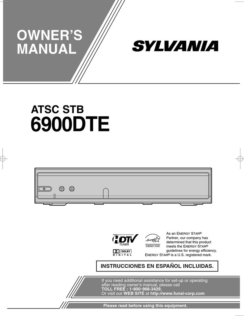 Sylvania 6900DTE owner's manual