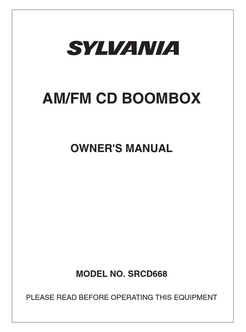 Sylvania SRCD668 User manual