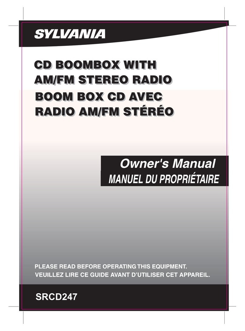 Sylvania SRCD237 User manual
