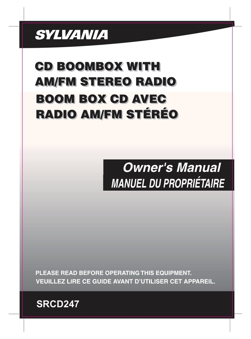 Sylvania SRCD247 User manual