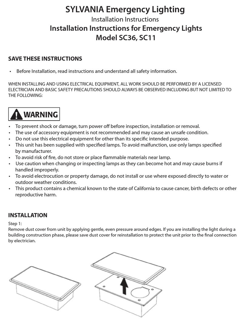 Sylvania SC11 installation instructions