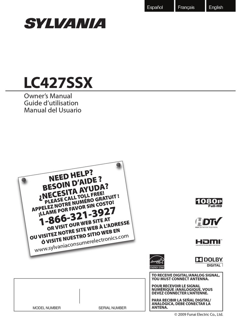 Sylvania LC427SSX User manual