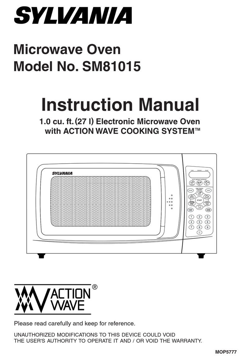 Sylvania SM81015 instruction manual