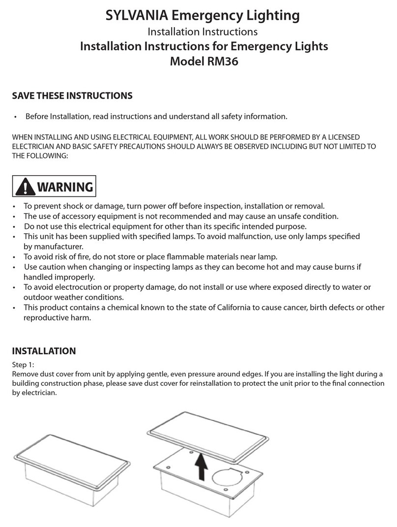 Sylvania RM36 installation instructions