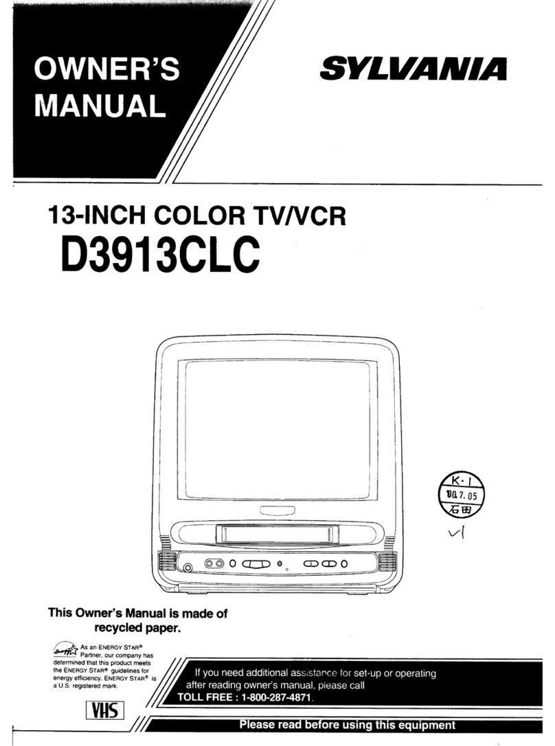 Sylvania D3913CLC user manual