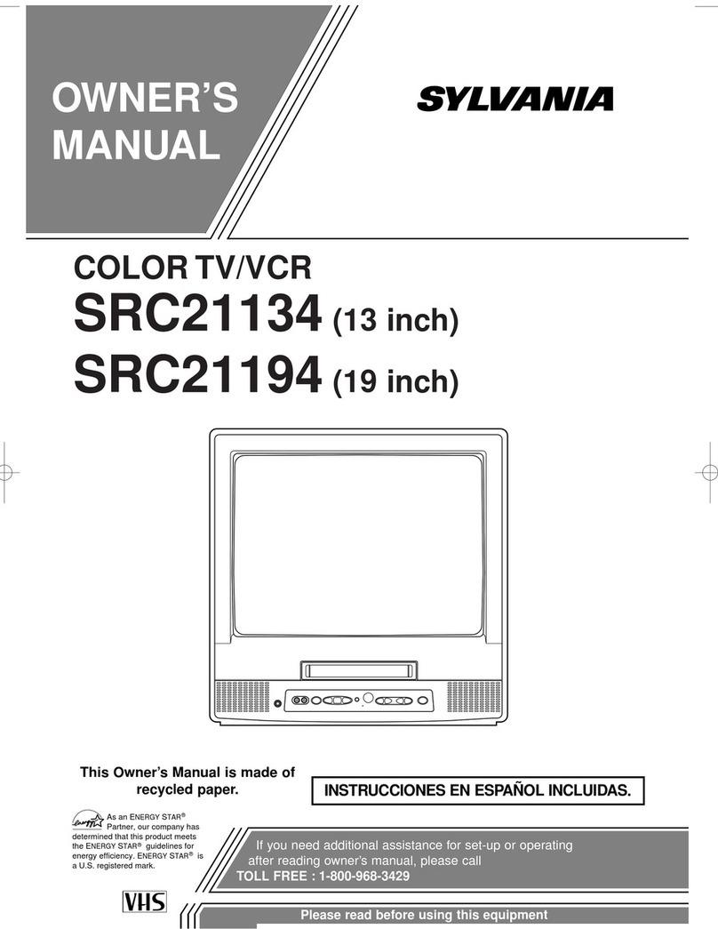 Sylvania SRC21134 User manual Sylvania SRC21134 User manual