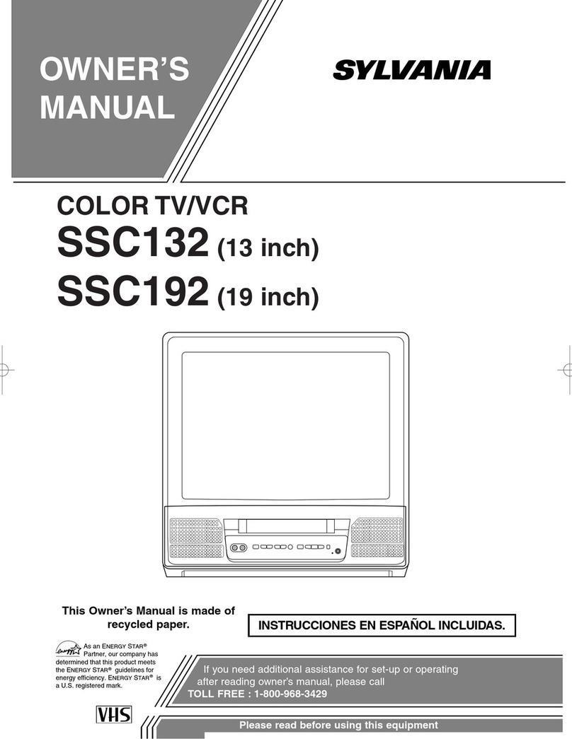 Sylvania 13 Inch SSC132 owner's manual