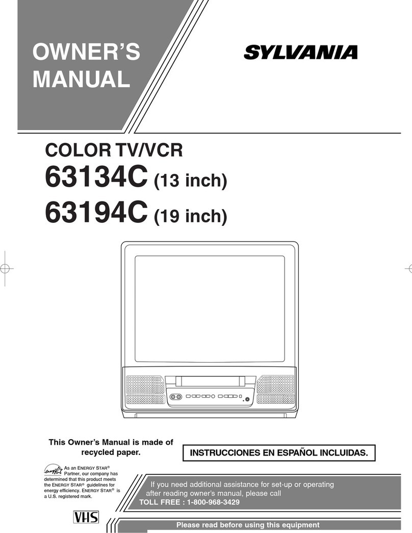 Sylvania 63134C owner's manual