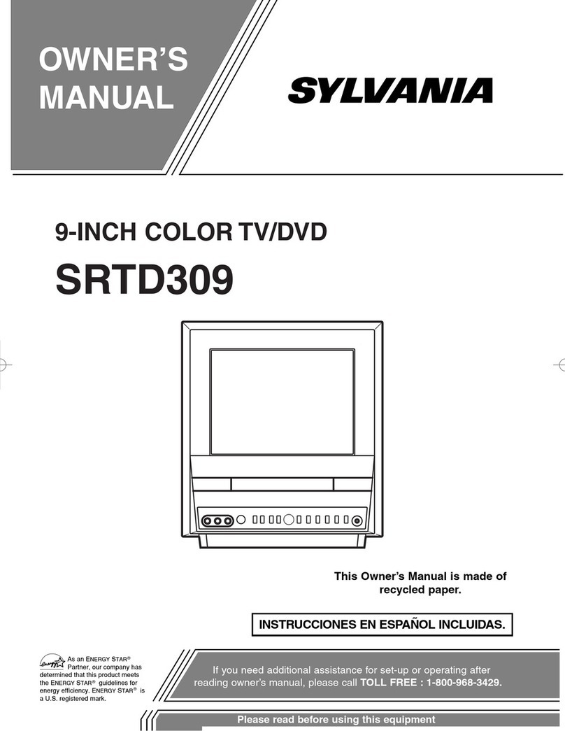 Sylvania SRTD309 owner's manual