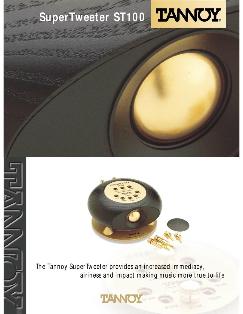 Tannoy SuperTweeter ST-100 User manual