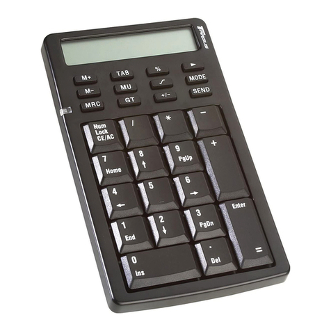 Targus USB Retractable Calculator Keypad User manual Targus USB Retractable Calculator Keypad User manual