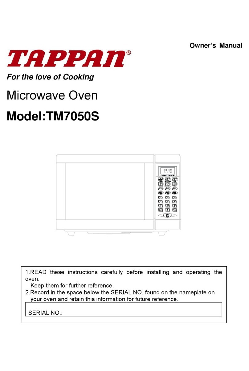 Tappan TM7050S owner's manual