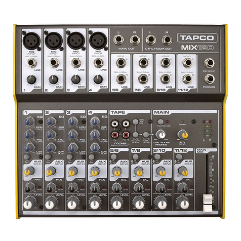 Tapco Mix 120 owner's manual
