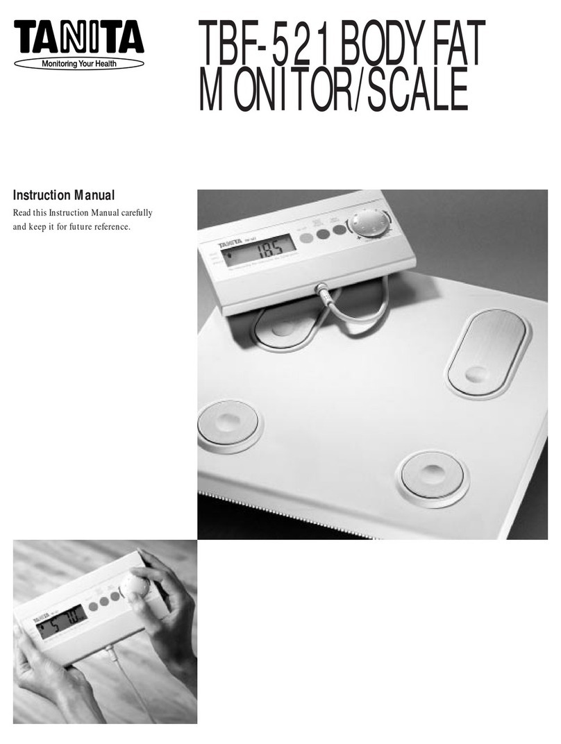Tanita TBF-521 User manual