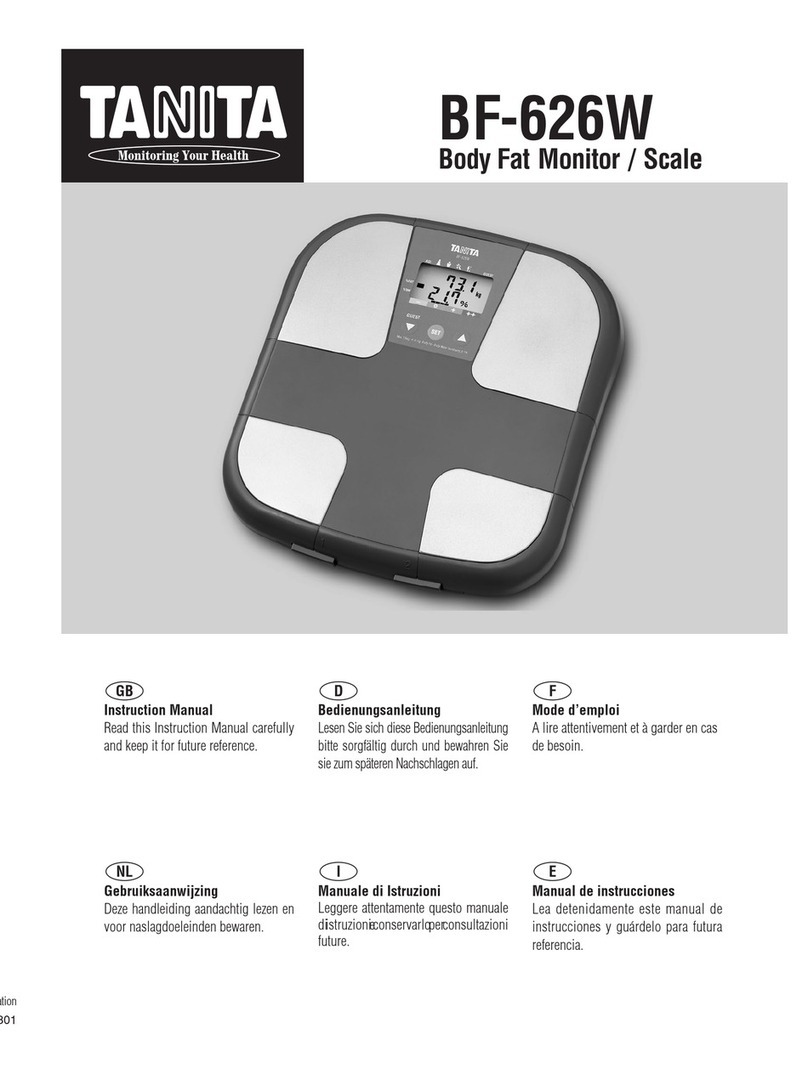 Tanita BF-626W User manual