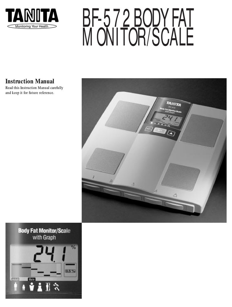 Tanita BF-572 instruction manual