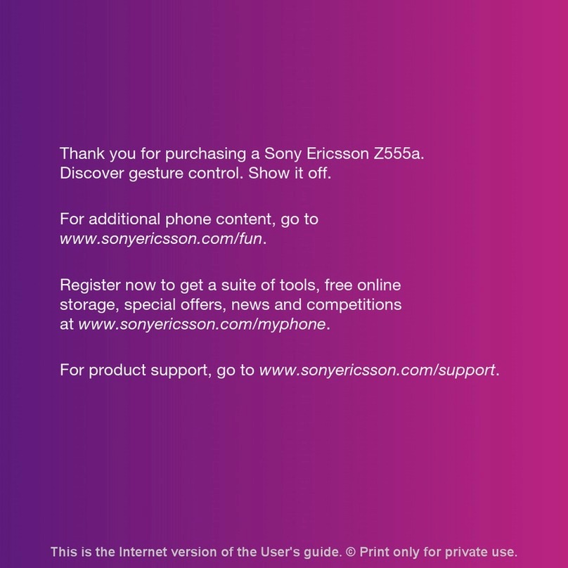 Sony Ericsson Z555A User manual