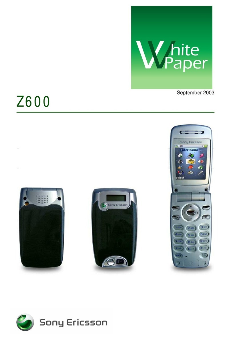 Sony Ericsson Z600 Quick reference guide