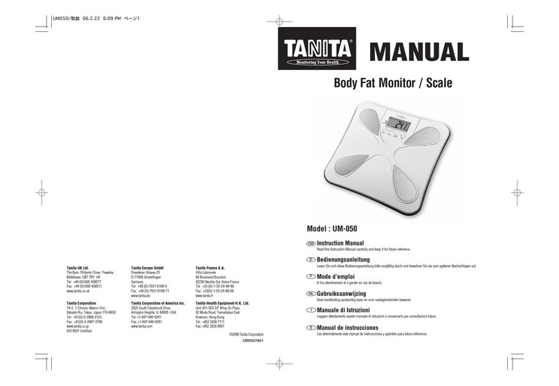 Tanita UM-050 instruction manual