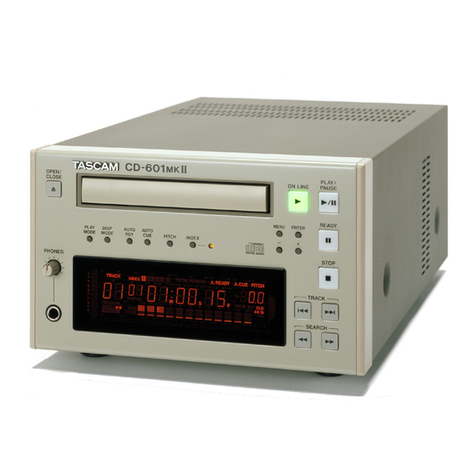 Tascam CD-601MKII User manual