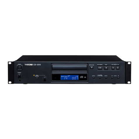 Tascam CD-200 owner's manual