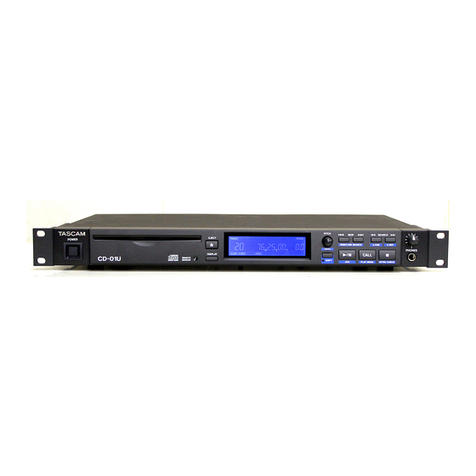 Tascam CD-01U Professional User manual