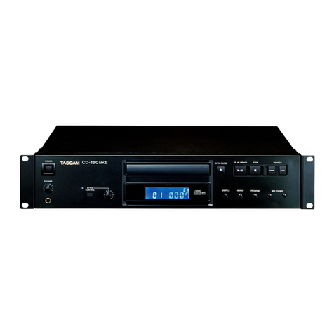 Tascam CD-160MK owner's manual