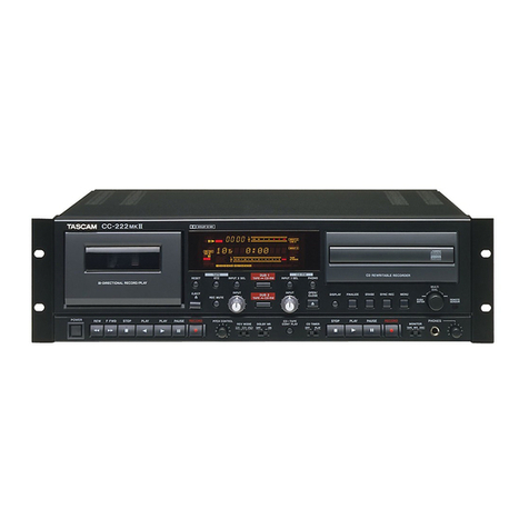 Tascam CC-222MKII owner's manual