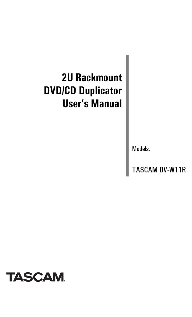 Tascam DV-W11R user manual