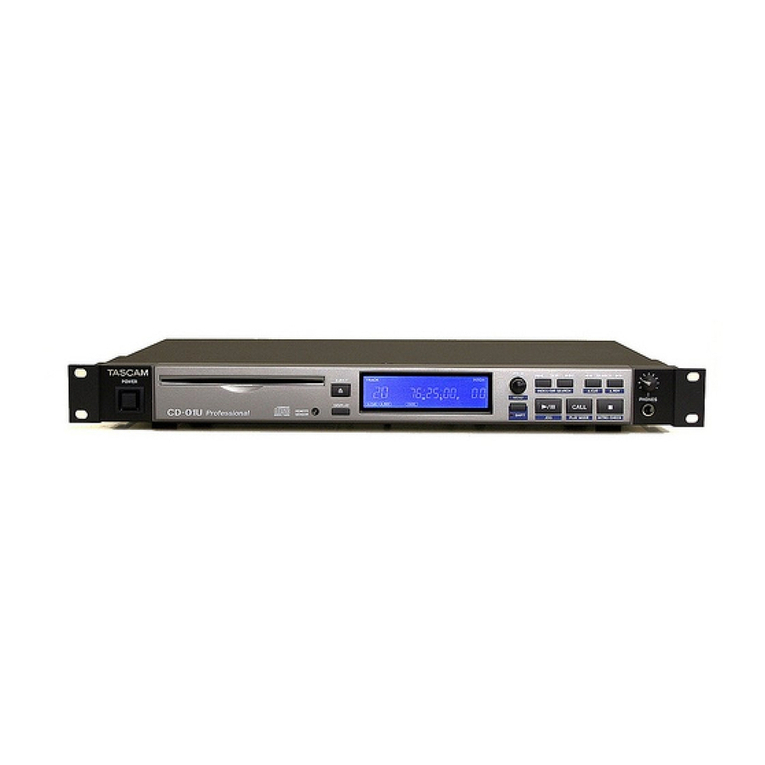 Tascam CD-01U Professional User manual