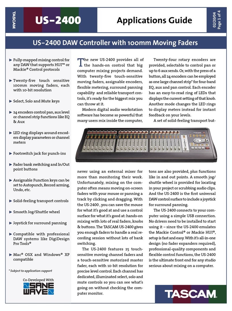 Tascam US-2400 User guide