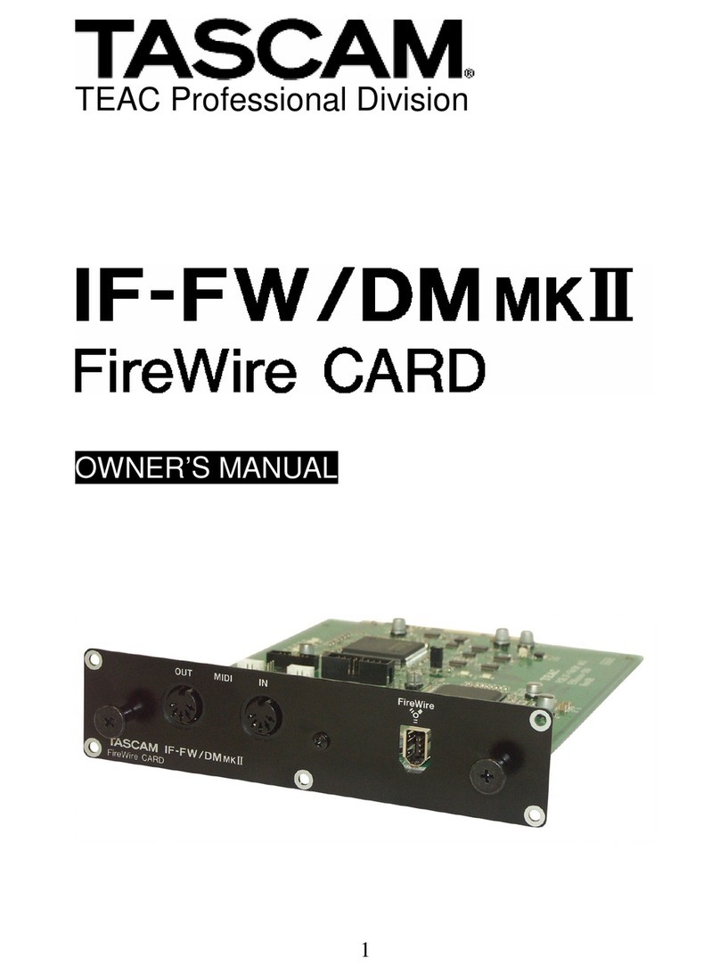 Tascam IF-DM owner's manual