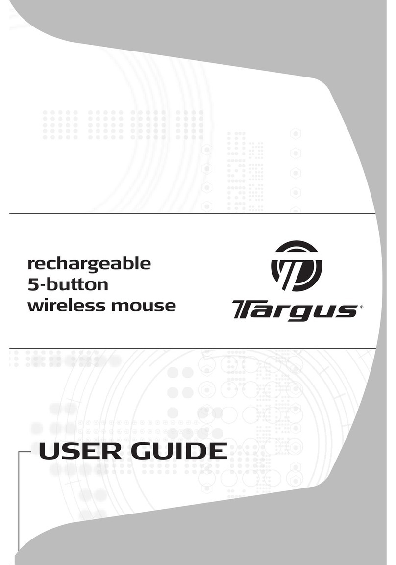 Targus Rechargeable 5-Button Wireless Mouse User manual