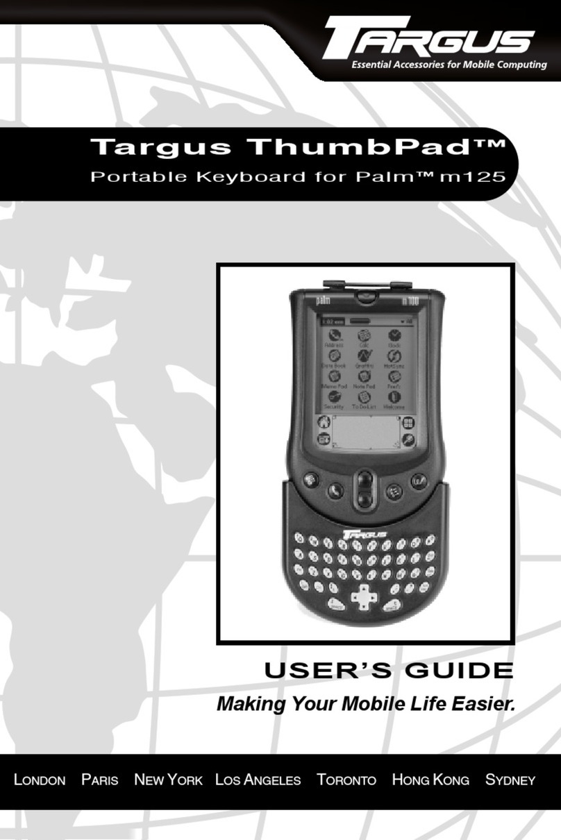 Targus ThumbPad Palm m125 User manual