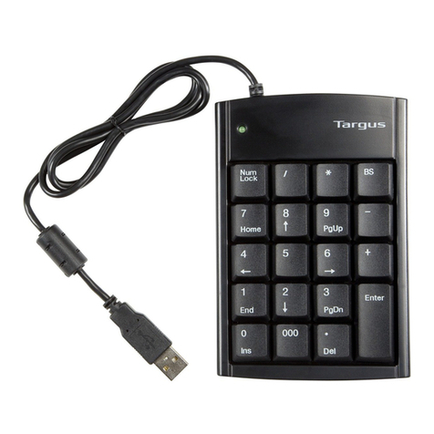 Targus Numeric Keypad with 2 USB ports User manual Targus Numeric Keypad with 2 USB ports User manual